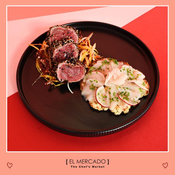 Beef Tataki & Scallops Carpaccio